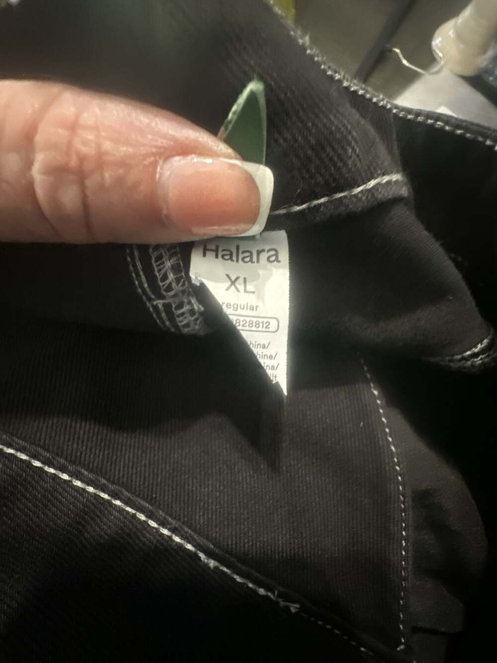 Halara Flex Women's Black Crossover Wide-Leg Casual Jeans#730 - Picture 4 of 4